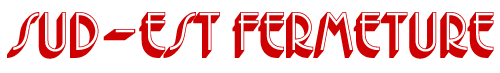 Sud Est Fermeture, logo rouge et blanc